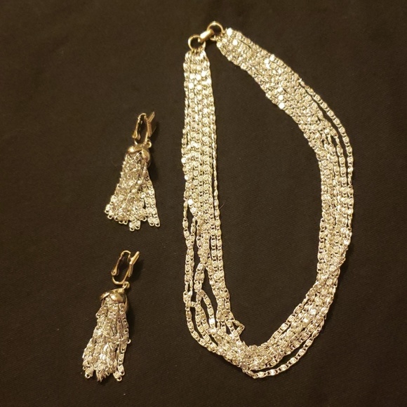 Sarah Coventry Jewelry - Sarah Coventry clip on earring and necklace set